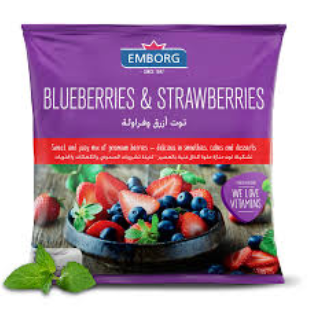 EMBORG BLUEBERRIES & STRAWBERRIES 400G